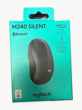 Logitech Silent Touch Bluetooth Mouse Packaging - Teal